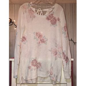 Lightweight Foral Sweater